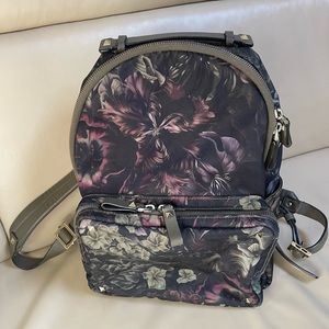 Valentino floral nylon rock stud detail backpack